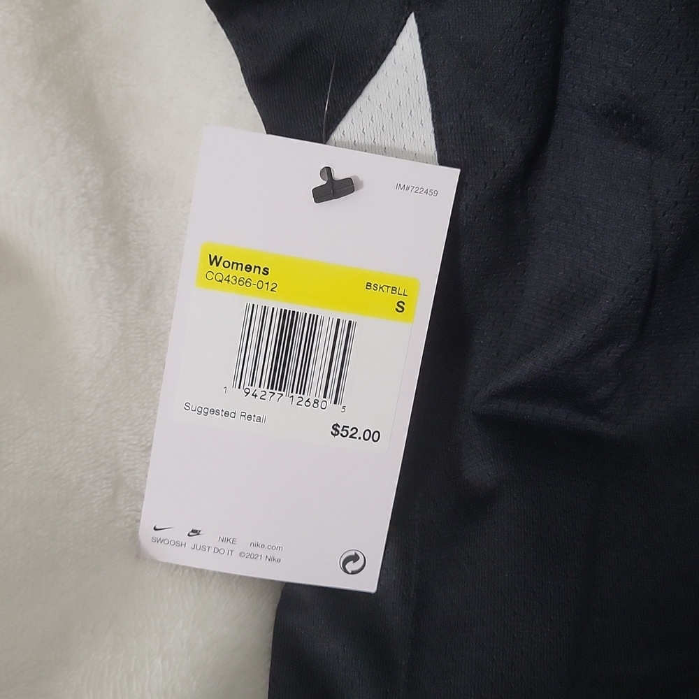 Nike Women's Black and White Athletic Tank Top - Picture 5 of 6